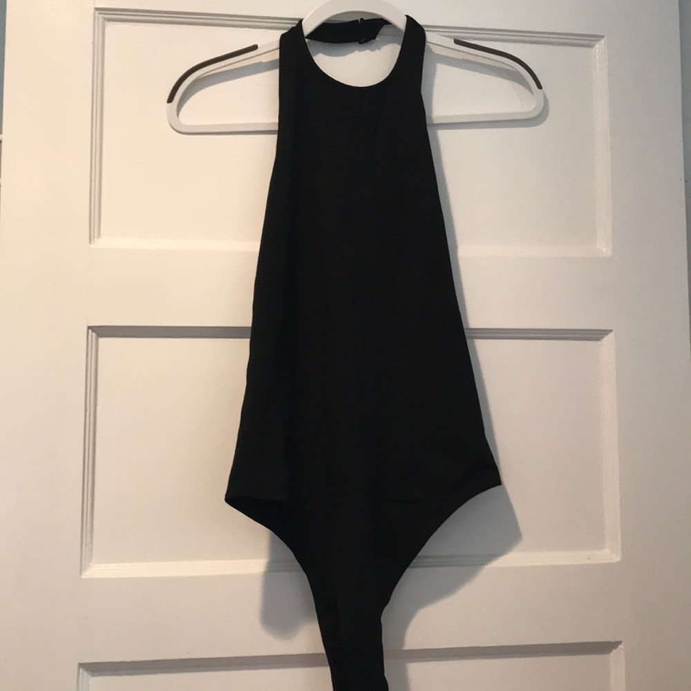Tobi high neck low back bodysuit